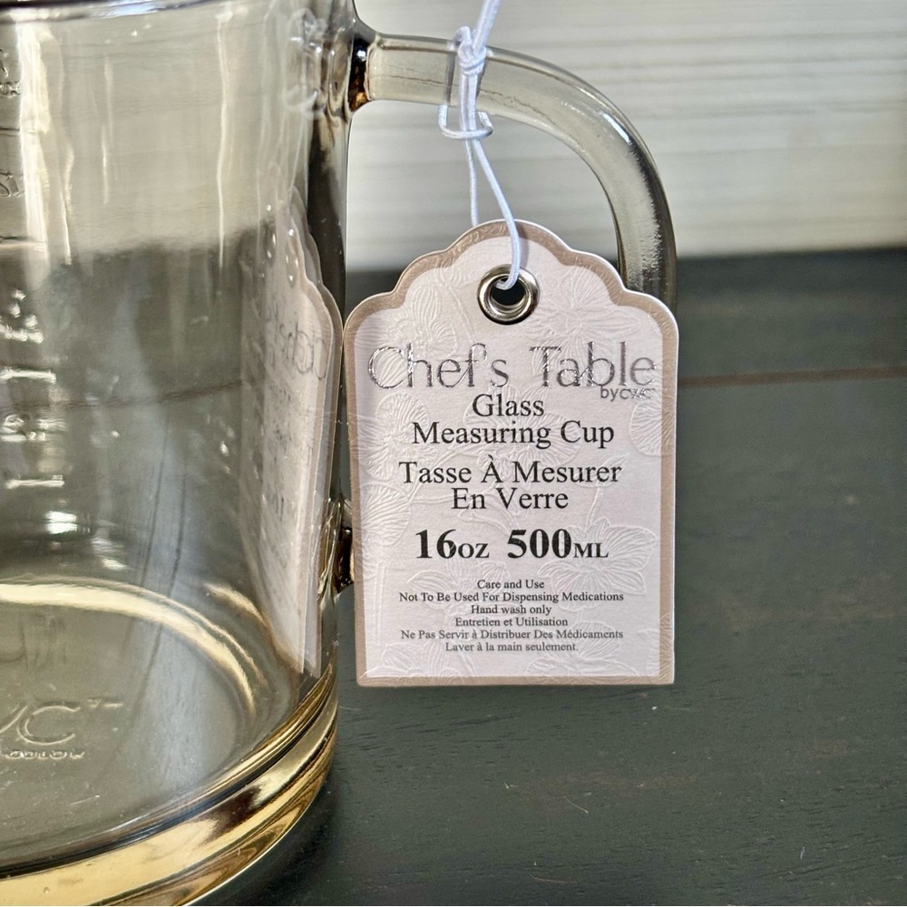 CWC Chef’s Table Yellow Glass Measuring Cup 16oz ~ 2 Cups NEW - Picture 7 of 9